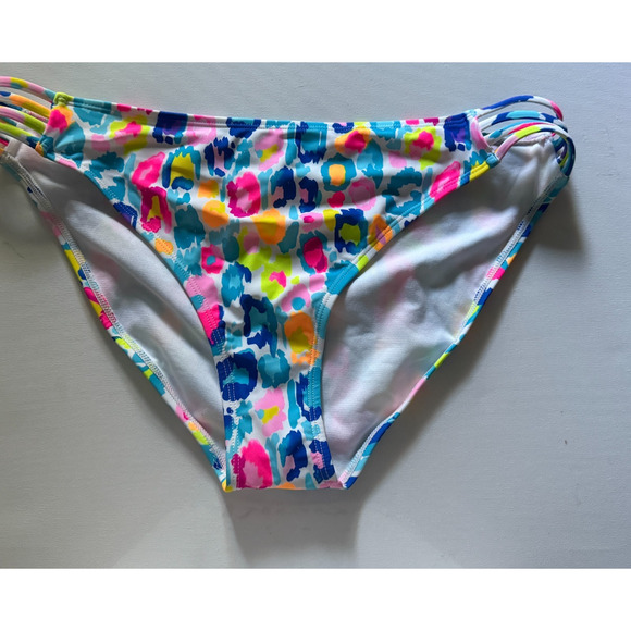 New SALT COVE (Macy's) Strappy Side Multicolor Print Juniors Size XL - Picture 1 of 4